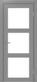 Дверь Эко 530.222 серый, lacobel белый