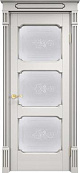 Схожие товары - Дверь ПМЦ массив ольхи ОЛ7.3 белый грунт с патиной серебро, стекло мателюкс