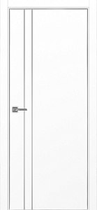 Недавно просмотренные - Дверь Эко 205 белый снежный молдинг SC, кромка AL хром SC с 4-х сторон, глухая