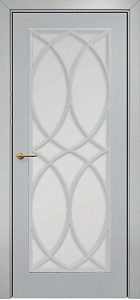 Недавно просмотренные - Дверь Оникс Турин фрезерованная эмаль RAL 7038, сатинато с решеткой №7