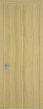 Дверь Z K7 toppan дуб натуральный, ALU кромка хром, глухая