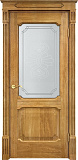 Дверь ПМЦ массив дуба Д7 орех 5%, стекло 7-2