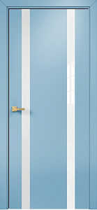 Недавно просмотренные - Дверь Оникс Верона 2 эмаль голубая, триплекс белый