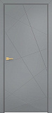 Дверь Оникс Концепт №1 эмаль серая RAL 7040, глухая