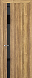 Дверь Z K2 toppan орех грецкий, лакобель black classic, глухая