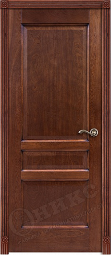 Дверь Оникс Италия 3 красное дерево с черной патиной, глухая