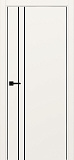 Дверь Эко 205 бежевый молдинг SB, кромка AL черная SB с 2-х сторон, глухая