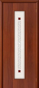 Недавно просмотренные - Дверь Браво 21Х итальянский орех, стекло белое художественное с фьюзингом