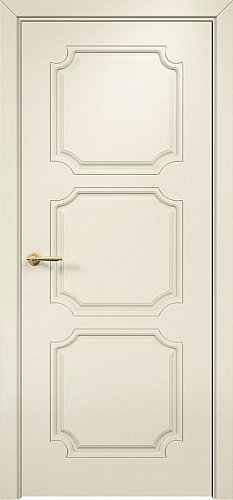 Дверь Оникс Валенсия фрезерованная эмаль слоновая кость, глухая