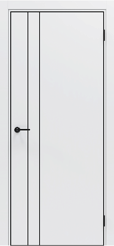 ДГ PZF-58 4AВ шелк белый, AL black с 4-х сторон