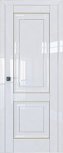 Недавно просмотренные - Дверь ProfilDoors 27L белый люкс, молдинг золото, глухая