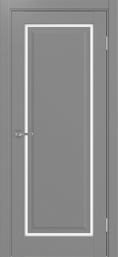 Дверь Эко 601С.21 ОФ4 серый, lacobel белый