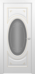 Недавно просмотренные - Дверь Z Luvr Т1 decor эмаль White patina Gold, сатинат