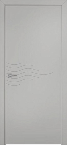 Дверь Оникс Концепт №10 PVC светло серый, глухая
