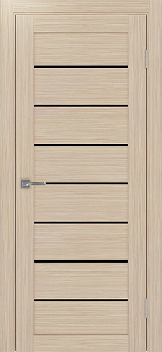 Дверь Эко 508.12 дуб беленый, lacobel черный