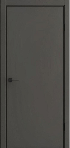 Дверь L-50 графитовый шелк кромка AL, глухая