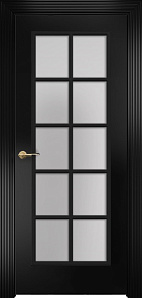 Недавно просмотренные - Дверь Оникс Турин фрезерованная эмаль черная, сатинато с решеткой №1