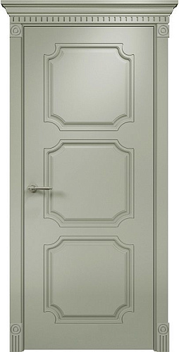 Дверь Оникс Валенсия фрезерованная эмаль RAL 7038, глухая