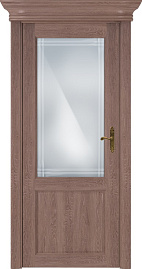 Недавно просмотренные - Дверь Статус CLASSIC 521 дуб капуччино, стекло сатинато с алмазной гравировкой итальянская решетка