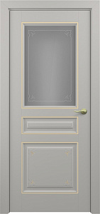 Недавно просмотренные - Дверь Z Ampir Т3 decor эмаль Grey patina Gold, сатинат