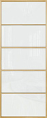 Схожие товары - Перегородка Alum №5 золото, триплекс белый