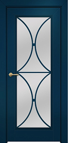 Недавно просмотренные - Дверь Оникс Шанель 1 фрезерованная эмаль RAL 5001, сатинато с решеткой