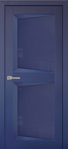 Недавно просмотренные - Дверь ДР Perfecto экошпон 104 Barhat Blue, стекло Blue