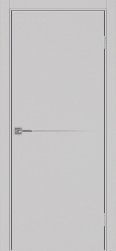 Дверь Эко 202 пепельный молдинг SC, кромка ABS, глухая