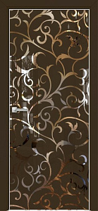 Недавно просмотренные - Дверь Оникс Арт, лакобель коричневый RAL 8028, зеркало №7