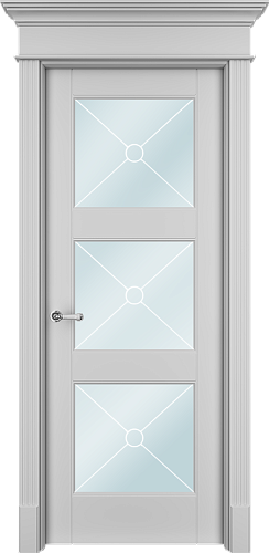 Дверь Тан33ХОс белая, сатинат