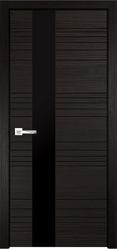 Дверь V Next экошпон Новелла-1 венге, лакобель черный
