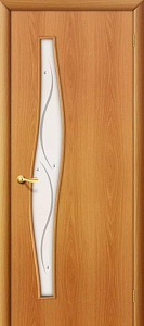 Недавно просмотренные - Дверь Браво 6Ф миланский орех, стекло белое художественное с фьюзингом