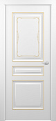 Схожие товары - Дверь ZADOOR Ampir Т1 decor эмаль White patina Gold, глухая