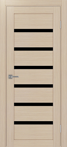 Дверь Эко 507.12 дуб беленый, lacobel черный
