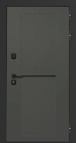 Входная дверь Bomond Terio-2 черный муар/панель на выбор