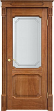 Дверь ПМЦ массив дуба Д7 орех 10%, стекло 7-3