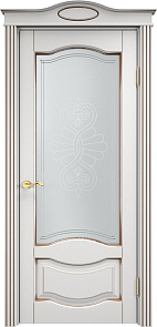 Недавно просмотренные - Дверь ПМЦ массив ольхи ОЛ33 белый грунт с патиной орех, стекло 33-1