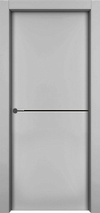 Недавно просмотренные - Дверь 1001-М1 эмаль серая, молдинг черный, глухая