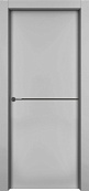 Схожие товары - Дверь 1001-М1 эмаль серая, молдинг черный, глухая