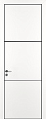 Схожие товары - Дверь Z K11 полипропилен белый, ALU кромка черная, молдинг черный, глухая