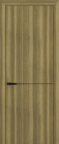 Дверь Z K10 toppan дуб серый, молдинг черный, глухая