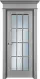 Дверь Оксфс эмаль серая, сатинат