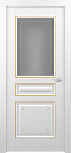 Недавно просмотренные - Дверь Z Ampir Т3 decor эмаль White patina Gold, сатинат