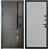 Входная дверь Матадор MXМ-6 антрацит софт/панель Лайн-1, силк маус