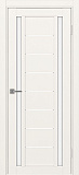 Дверь Эко 558.212 бежевый, lacobel белый