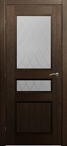 Недавно просмотренные - Дверь Краснодеревщик 3344 дуб шервуд, стекло матовое гравировка Кристалл