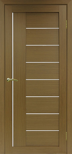 Дверь Эко 524.21 орех, lacobel белый