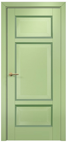 Дверь Оникс Тоскана 4 эмаль фисташковая/RAL 6021, глухая