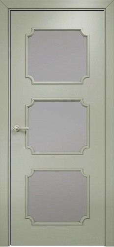 Дверь Оникс Валенсия эмаль RAL 7038, сатинат графит