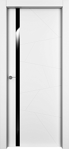 Недавно просмотренные - Дверь Берген эмаль белая, триплекс черный, глухая